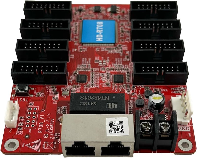 AzarPixel Huidu HD-R708 Receiving Card | Replacement for HD-R508 | LED Display Controller Compatible with Asynchronous & Synchronous Sending Cards, VP Series Video Processors, R Series Receiver Cards - Image 1